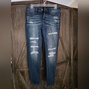 Buckle Black Fit No.53 Ankle Skinny Distressed Jean